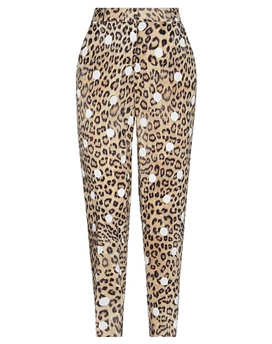 OTTOD'AME Casual trouser Beige 56% Acetate, 44% Viscose
