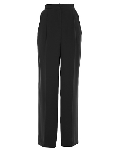 MALÌPARMI Casual pants Black 71% Acetate, 29% Viscose