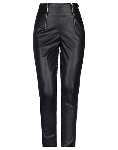TWINSET Casual trouser Black 100% Polyester, Viscose, Elastane