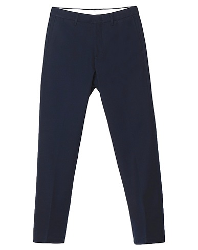 DUNHILL Casual pants Midnight blue 59% Cotton, 41% Wool