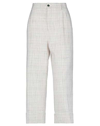 BERWICH Casual trouser Ivory 96% Cotton, 4% Polyester