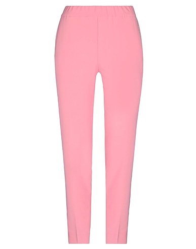 D.EXTERIOR Casual trouser Pink 90% Polyester, 10% Elastane