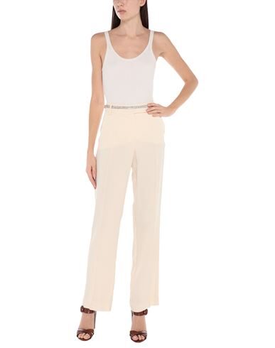 Shop W Les Femmes By Babylon Woman Pants Ivory Size 10 Acetate, Viscose In White