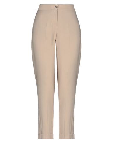 KONTATTO KONTATTO WOMAN PANTS CAMEL SIZE M VISCOSE, POLYESTER,13528357VX 3