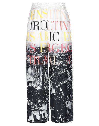 ELISABETTA FRANCHI Casual pants White 100% Silk
