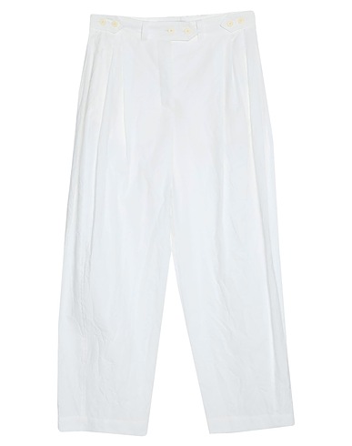 LANVIN Casual trouser White 100% Cotton
