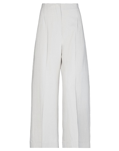 'S MAX MARA Pantalone Grigio chiaro 75% Viscosa, 14% Lino, 11% Cotone