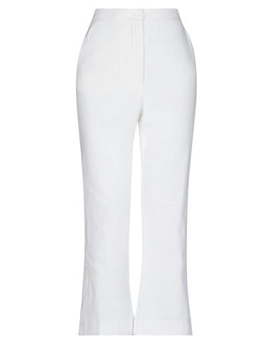 The M . Pants In White