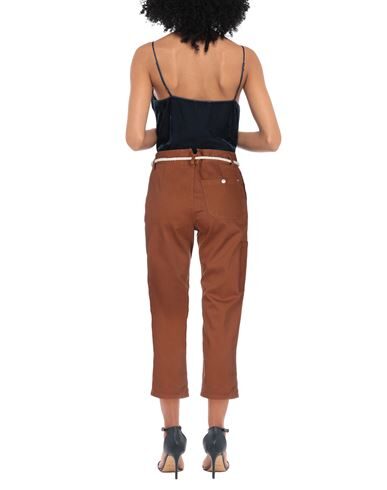 Merci .., Woman Pants Brown Size 8 Cotton, Lycra In Brown