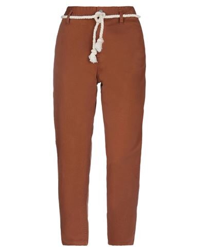 Merci .., Woman Pants Brown Size 8 Cotton, Lycra