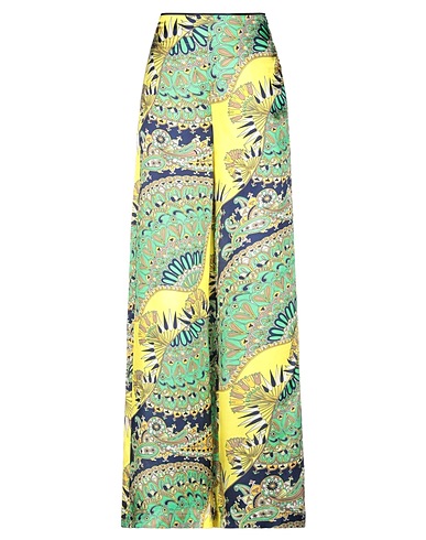 JUCCA Casual trouser Yellow 100% Viscose