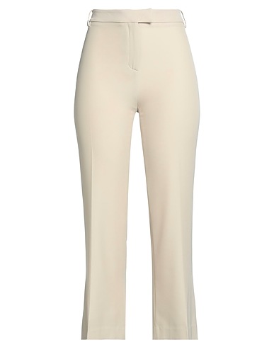 1-ONE Casual trouser Beige 95% Polyester, 5% Elastane