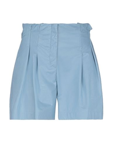 Soallure Woman Shorts & Bermuda Shorts Sky Blue Size 8 Polyurethane