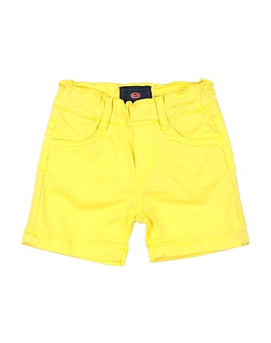 BUGATTI Shorts & Bermuda Yellow 98% Cotton, 2% Elastane