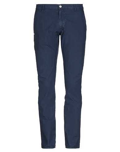 DANIELE ALESSANDRINI Casual trouser Midnight blue 98% Cotton, 2% Elastane