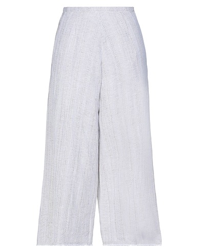 FORTE_FORTE Pantalone Avorio 95% Lino, 3% Viscosa, 1% Poliammide, 1% Fibra di metallo