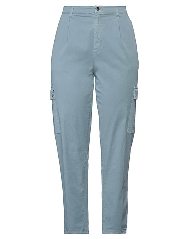 KAOS JEANS Casual pants Pastel blue 65% Tencel™, 32% Cotton, 3% Elastane