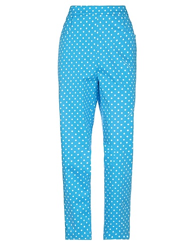 BOUTIQUE MOSCHINO Casual pants Azure 98% Cotton, 2% Elastane