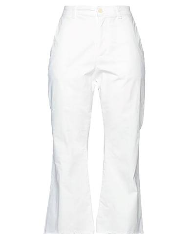 HAIKURE Casual pants White 97% Cotton, 3% Elastane