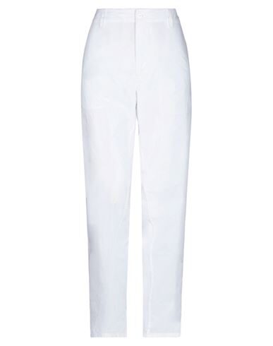 Merci .., Woman Pants White Size 8 Viscose, Rayon, Linen In White