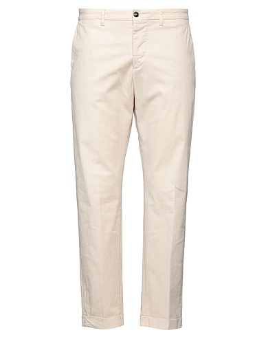 (+) PEOPLE Pantalone Beige 98% Cotone, 2% Elastan