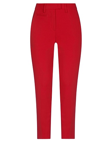 DONDUP Pantalone Rosso 73% Poliestere, 20% Viscosa, 7% Elastan