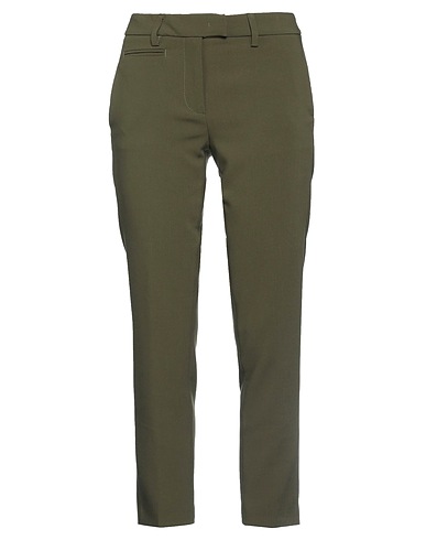 DONDUP Pantalone Verde militare 73% Poliestere, 20% Viscosa, 7% Elastan