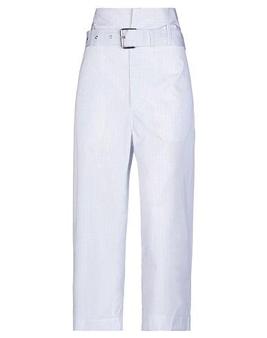 PLAN C Casual trouser White 100% Cotton