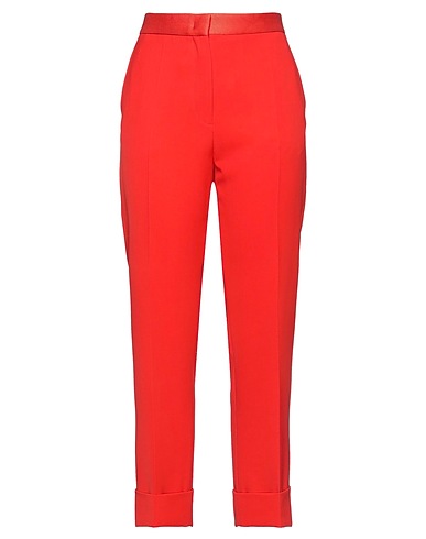 JOSEPH Casual pants Red 100% Virgin Wool, Silk, Polyester