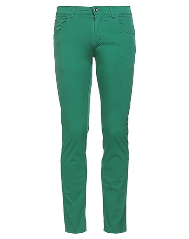 DOLCE&GABBANA Casual pants Green 98% Cotton, 2% Elastane