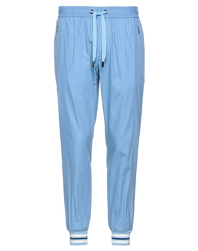 DOLCE&GABBANA Casual trouser Sky blue 100% Cotton, Silk, Nylon, Elastane