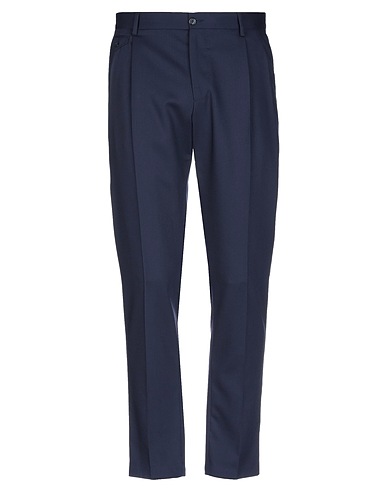 DOLCE&GABBANA Casual pants Midnight blue 54% Polyether, 44% Wool, 2% Elastane
