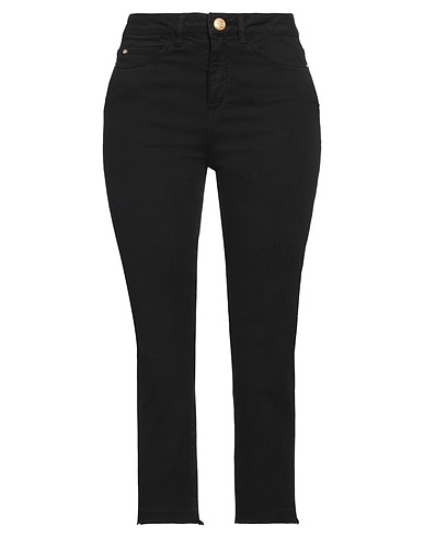 MANILA GRACE Pantalone Nero 97% Cotone, 3% Elastan