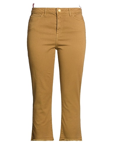 MANILA GRACE Повседневные брюки KHAKI 97% Хлопок, 3% Эластан