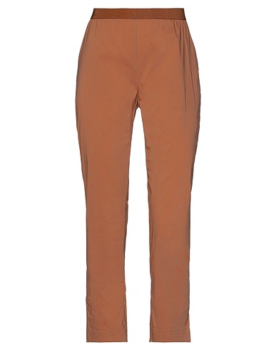 LIVIANA CONTI Casual trouser Camel 68% Cotton, 28% Polyamide, 4% Elastane