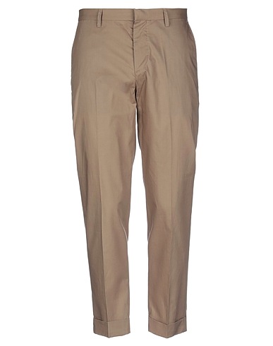 EMPORIO ARMANI Casual trouser Khaki 50% Cotton, 50% Lyocell