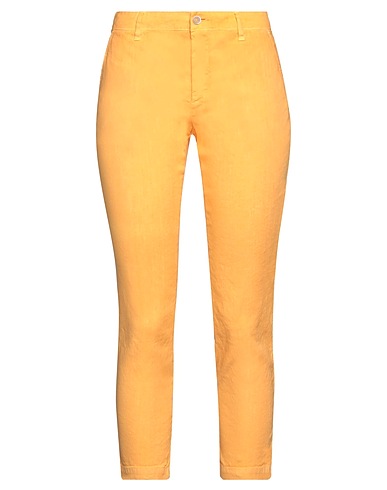 120% LINO Pantalone Giallo ocra 60% Lino, 38% Cotone, 2% Elastan
