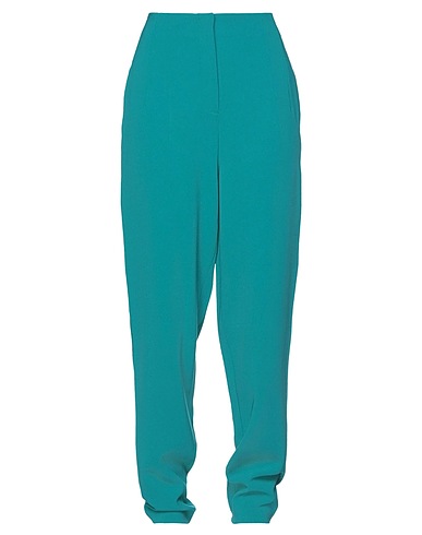 BOUTIQUE MOSCHINO Casual trouser Emerald green 70% Triacetate, 30% Polyester