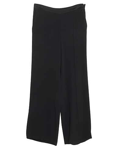 VDP VIA DELLE PERLE Casual trouser COLLECTION Black 71% Acetate, 29% Viscose