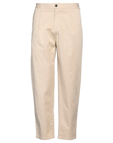 EMPORIO ARMANI Casual pants Beige 98% Cotton, 2% Elastane