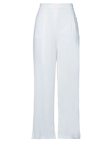 CLIPS Casual trouser White 95% Viscose, 5% Elastane