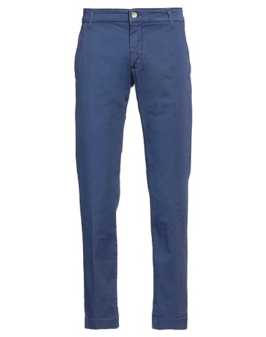 ENTRE AMIS Casual pants Blue 98% Cotton, 2% Elastane