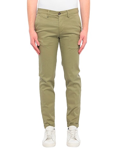 RE_HASH Pantalone Verde salvia 97% Cotone, 3% Elastan