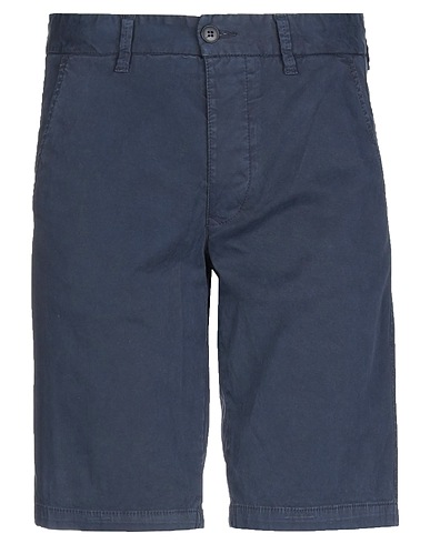 BLAUER. Shorts & Bermuda Midnight blue 98% Cotton, 2% Elastane