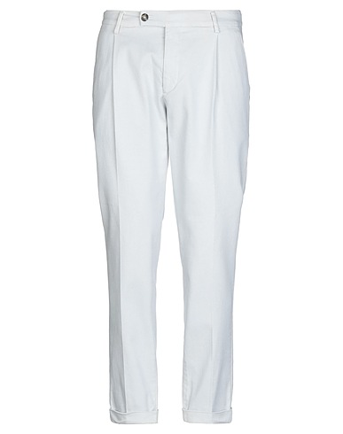 MICHAEL COAL Casual trouser Ivory 98% Cotton, 2% Elastane