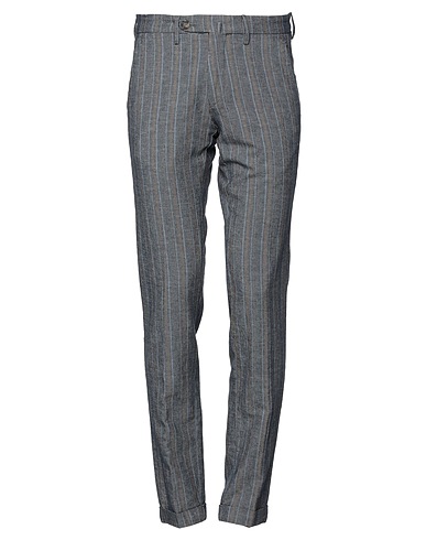 MICHAEL COAL Pantalone Blu notte 76% Cotone, 24% Lino