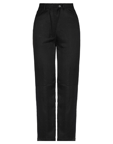 ANN DEMEULEMEESTER Casual trouser Black 72% Linen, 28% Rayon