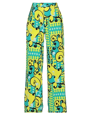 LE COEUR TWINSET Casual trouser Green 95% Polyester, 5% Elastane