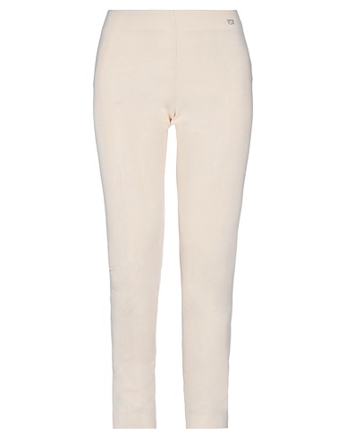 VDP VIA DELLE PERLE Casual trouser COLLECTION Ivory 65% Viscose, 30% Polyamide, 5% Elastane, Acetate, Silk