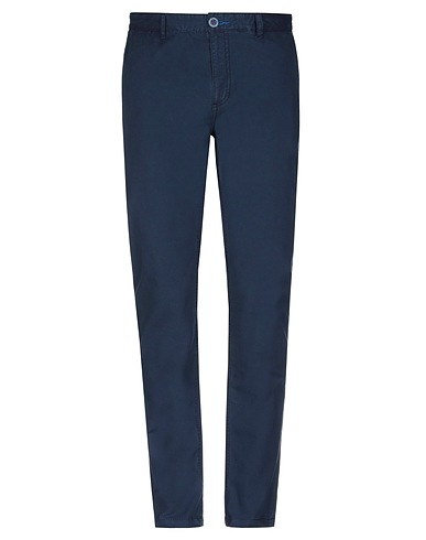 FRED MELLO Casual trouser Midnight blue 97% Cotton, 3% Elastane